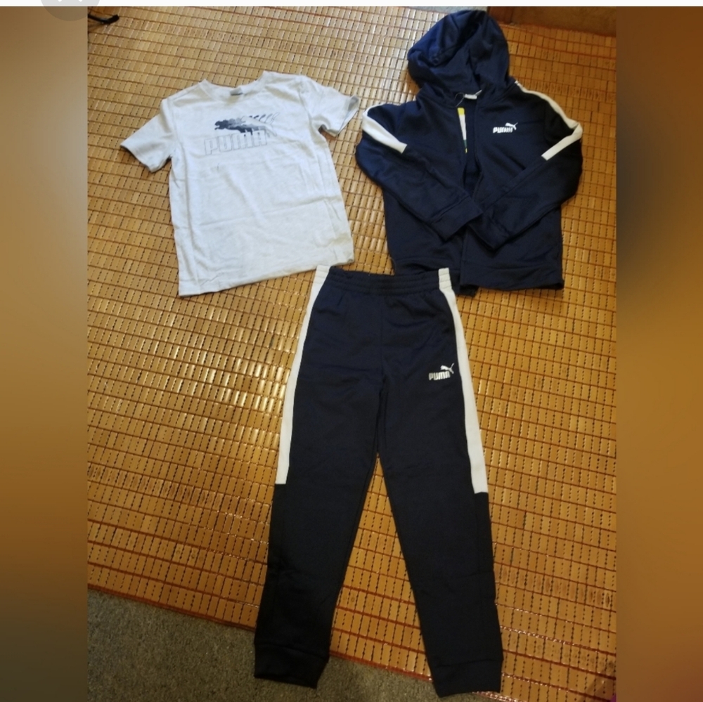 Puma fleece tech 3 piece set boys - Picture 1 of 6